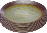 Kare Design Hermosa Borden Ø22cm (6/set) Groen Porselein