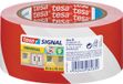 tesa 2x afzettape-markeertape - rood-wit - 5 cm - 66 meter
