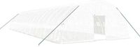 vidaXL Tuinkas met stalen frame, wit, 108 m², 18x6x2,85 m
