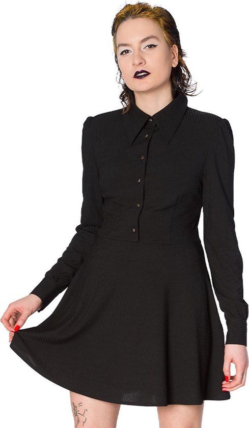 Banned Pentacle Dames Mini-jurk - Zwart - S