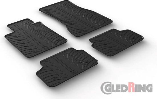 Gledring Rubbermatten BMW 5-Serie G30/G31 2017- | Zwart | 4-delig + Clips