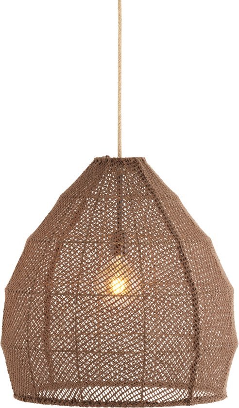 Light & Living Hanglamp Makassar - 50cm - Donkerbruin