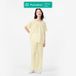 Purcotton Ensemble de loungewear en gaze Airysoft pour femme - Jaune citron