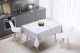 Bonamaison Tafelkleed, Anti-Mold, Sneldrogend, Waterdicht, 100% Polyester Tafellaken, Willekeurig patroon, 140 x 140 Cm