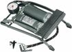 Brüder Mannesmann Bruder Mannesmann Voetpomp - grijs - 4 bar - 2 cilinders - manometer - 3 opzetstukken
