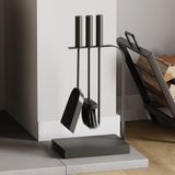 Fire Vida Aston 4-delige Haardset Zwart
