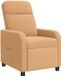 vidaXL Fauteuil inclinable Beige Bouclé