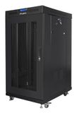 Lanberg FF01-8822-23BL rack 22U Vrijstaande rek Zwart