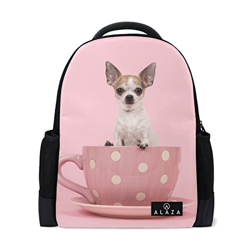 My Daily Mijn dagelijkse Chihuahua Hond In Cup Rugzak 14 Inch Laptop Daypack Boekentas voor Travel College School