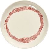 Serax - Ottolenghi Feast - Bord XS - Wit/Rood - 16 cm - 4 stuks