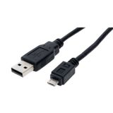 S/CONN maximum connectivity S/CONN USB-kabel USB 2.0 5 m USB A Micro-USB B Zwart