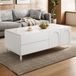 MODFU Salontafel - Lades En Deuren - MDF - Wit - 100 X 50 X 39,5 Cm