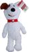 RelaxoPet PLAY Multi-Buddy XL - Honden Speelgoed - Wit/Bruin/Rood - Pluche