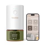 SenseFlow Aroma diffuser voor etherische oliën, WiFi SF101S Pro, waterloze ultrasone geursteker, kamergeur, 100% plantaardige luchtverfrisser, 120 dagen aroma voor thuis tot 100 m² - Japanse sencha