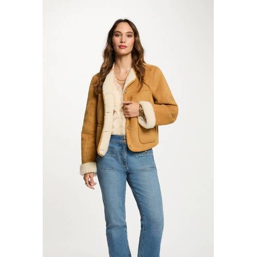 Morgan suede jasje camel