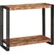 Bois recyclé massif multicolore 90 x 33 x 75 cm table console