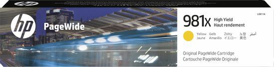 HP 981X Yellow High Capacity Ink Cartridge (L0R11A) - Original