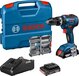 Bosch Professional GSB 18V-55 Accu Slagboorschroevendraaier - 2x 2.0Ah + Lader + 35-delige Accessoireset in L-case