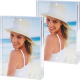 Zep - 2x stuks - Fotolijst - transparant - acryl - magnetisch frame - 20 x 30 cm