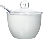 Guzzini Suikerpot met lepel - transparant, 12,5 x 11,7 x 9,5 cm