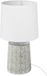 ATMOSPHERA CREATEUR D'INTERIEUR CYRIL-lampe de table en grès avec motifs sculptés