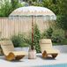 Maison Exclusive Parasol Balinais avec pied, couleur crème, diamètre 210-220 cm