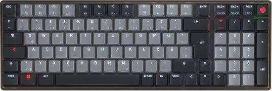 Cherry KW 550 MX LP Toetsenbord Thuis/Werk USB + Bluetooth QWERTZ Duits Zwart