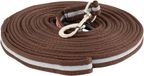 Premiere longeerlijn Bruin/Grijs Polyester Paard 800 cm