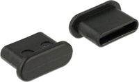 Delock USB-C Port Cover - Black - 10 Pack