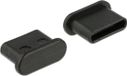 Delock USB-C Port Cover - Black - 10 Pack