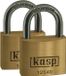 Kasp K12550D2 Hangslot 50 mm Gelijksluitend Goud-geel Sleutelslot