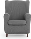 Eysa Hoes voor een oorfauteuil ULISES Grijs 80 x 100 x 90 cm