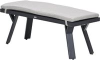 Garden Impressions Senja loungebank 110x40x45 cm aluminium donkergrijs met kussen
