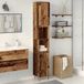Maison Exclusive - Meuble de salle de bain aspect bois ancien 30x30x190 cm Matériau dérivé du bois