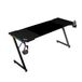Mars Gaming MGD-X160RGB, Ergonomische Gamingtafel, ARGB-Verlichting met Afstandsbediening, Carbonfiber Oppervlak, XXL-Muismat, Hoofdtelefoon en Bekerhouder, Kabelbeheer, Gaming Bureau 160x60cm, Zwart