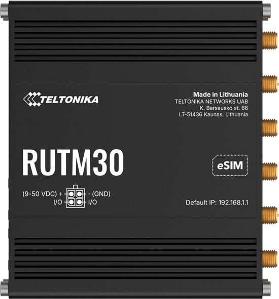 Teltonika TK-RUTM30 5G-router Dual SIM - Wifi - Industrieel