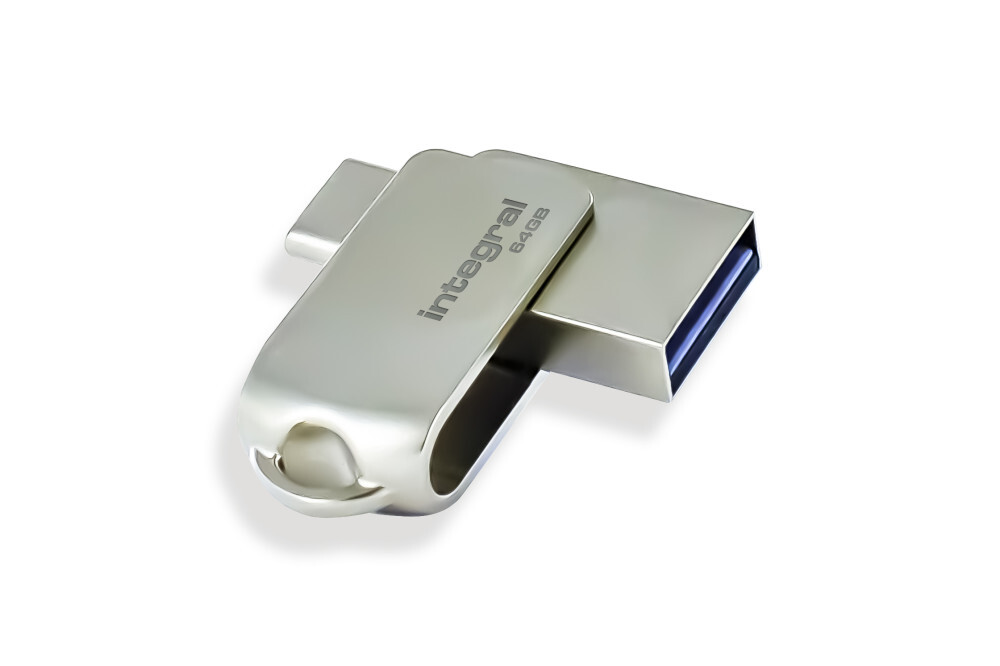 Integral 64GB 360-C Dual USB-C & USB 3.0