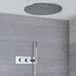 Hudson Reed Doucheset incl 2-weg Inbouw Thermostaatkraan, 40cm Ronde Verzonken Plafond Regendouche en Handdouche Chroom | Como