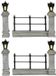 Luville 2026 Luville - Fence Grey Lighted - Set van 4