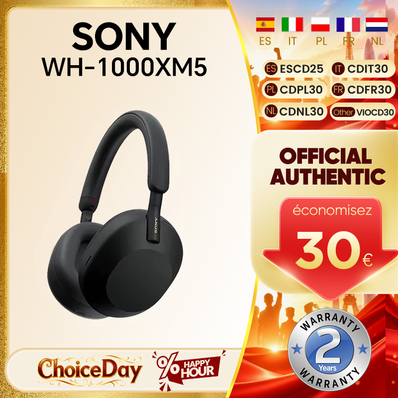 Sony WH-1000XM5 Draadloze Actieve Noise Cancelling Hoofdtelefoon