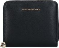 MANDARINA DUCK Leren Portemonnee Luna Zip Wallet Black Zwart