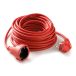FAMATEL Verlengkabel, rood, 10 m, buitengebruik, kinderbeveiliging, met hoge flexibiliteit en duurzaamheid, TT, 16 A, 250 V, rood
