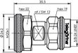 Telegärtner 100024211 N-adapter N-stekker - 4,3-10-stekker