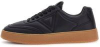 Guess Wimoh Trainers Zwart Leer Synthetisch Rubber Mannen Maat 42