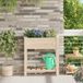 vidaXL Plantenbak beige 71 x 37 x 76,5 cm massief vurenhout