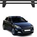 Omac Barres de toit transversales en aluminium pour Hyundai I20 II 2014-2020 – Antivol – Rainure en T – Testées City Crash – Charge max 75 kg Noir