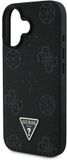 Guess Grained Serie - iPhone 16 MagSafe Hoes - Zwart - Ecologisch Leer - TPU - PC