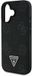 Guess Grained Serie - iPhone 16 MagSafe Hoes - Zwart - Ecologisch Leer - TPU - PC