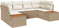 vidaXL Tuinbank Set Beige en Crème