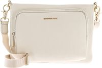 MANDARINA DUCK Leren Schoudertas Mellow Leather Crossover Bag Almond Crème